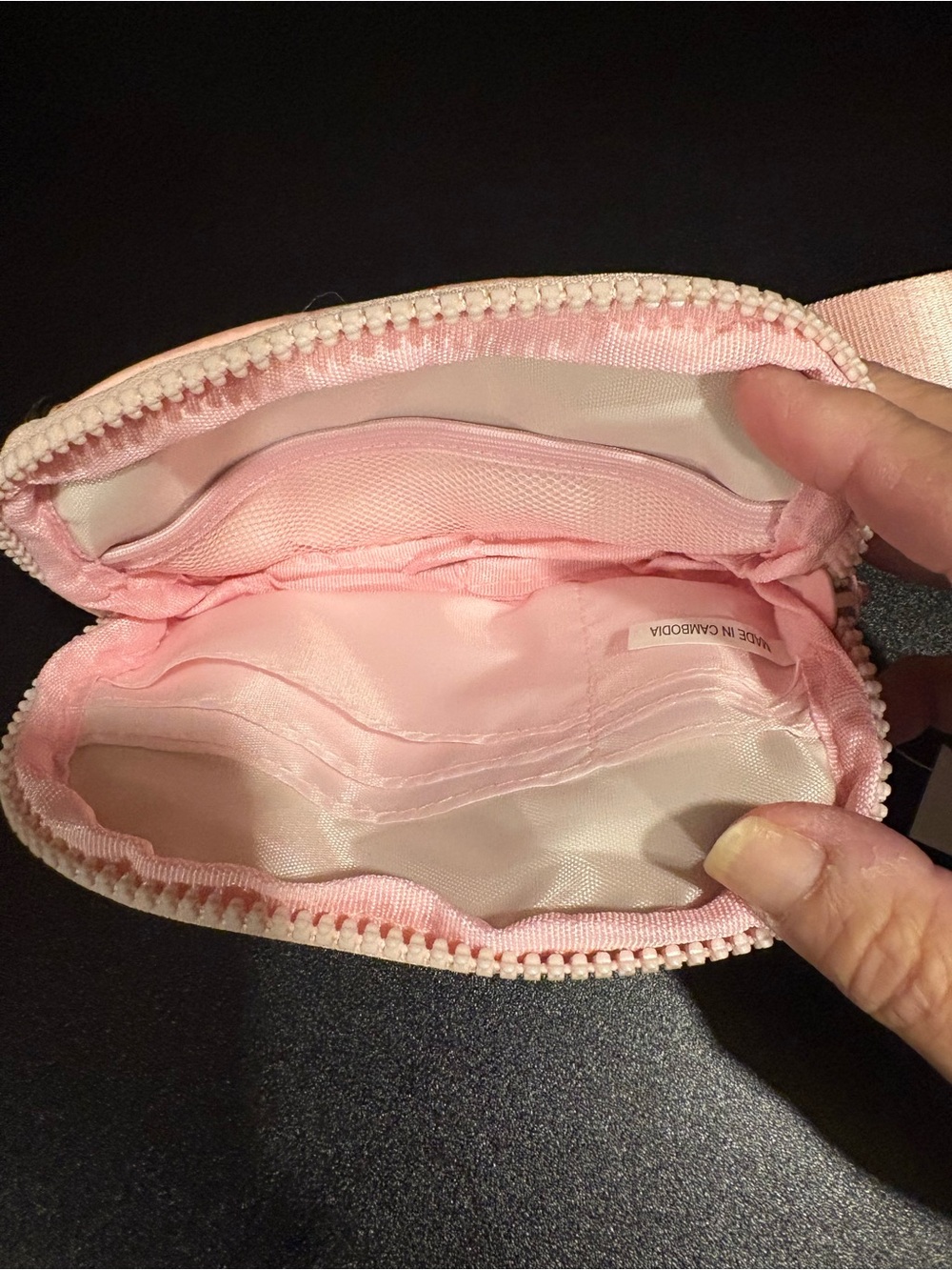 Kids Strawberry Wristlet Pouch - Pink - Picture 2 of 3